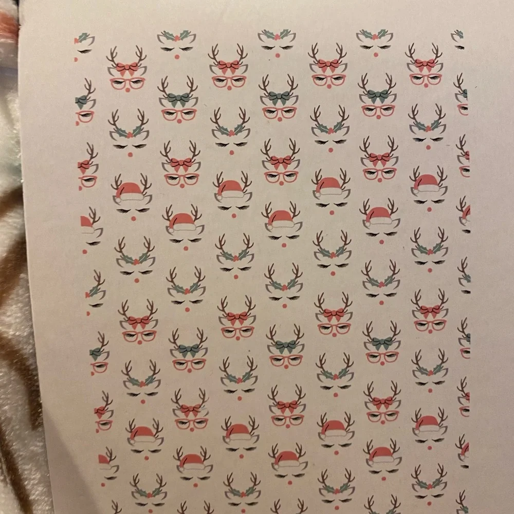 Festive Reindeer Fleece Throw Blanket